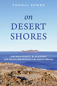 Cover of On Desert Shores with rocky coastline and a small island in the near distance