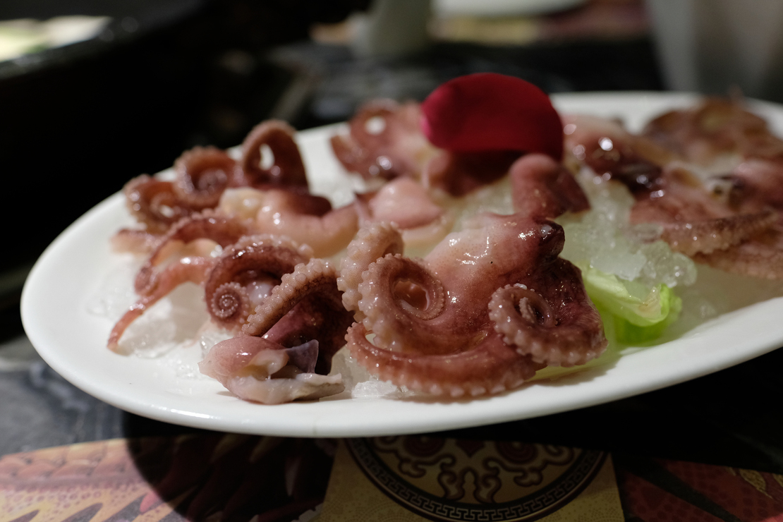 Dish of baby octopus 
