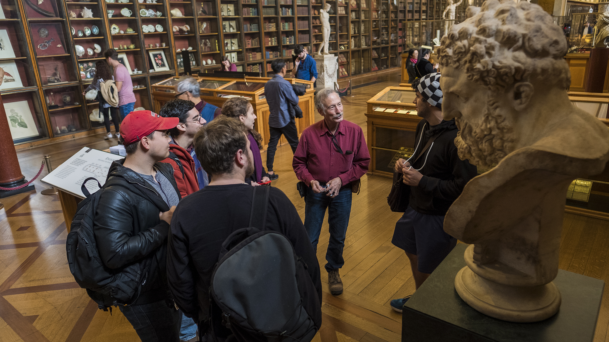 John Whittaker, professor of anthropology, took students to the British Museum while teaching in London during the fall of 2017.