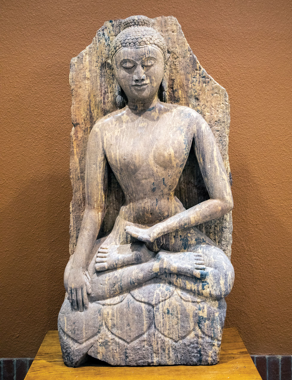 Stone Buddha sculpture