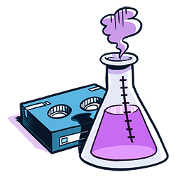 Illustration of a science beaker