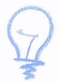 drawing of  a light bulb