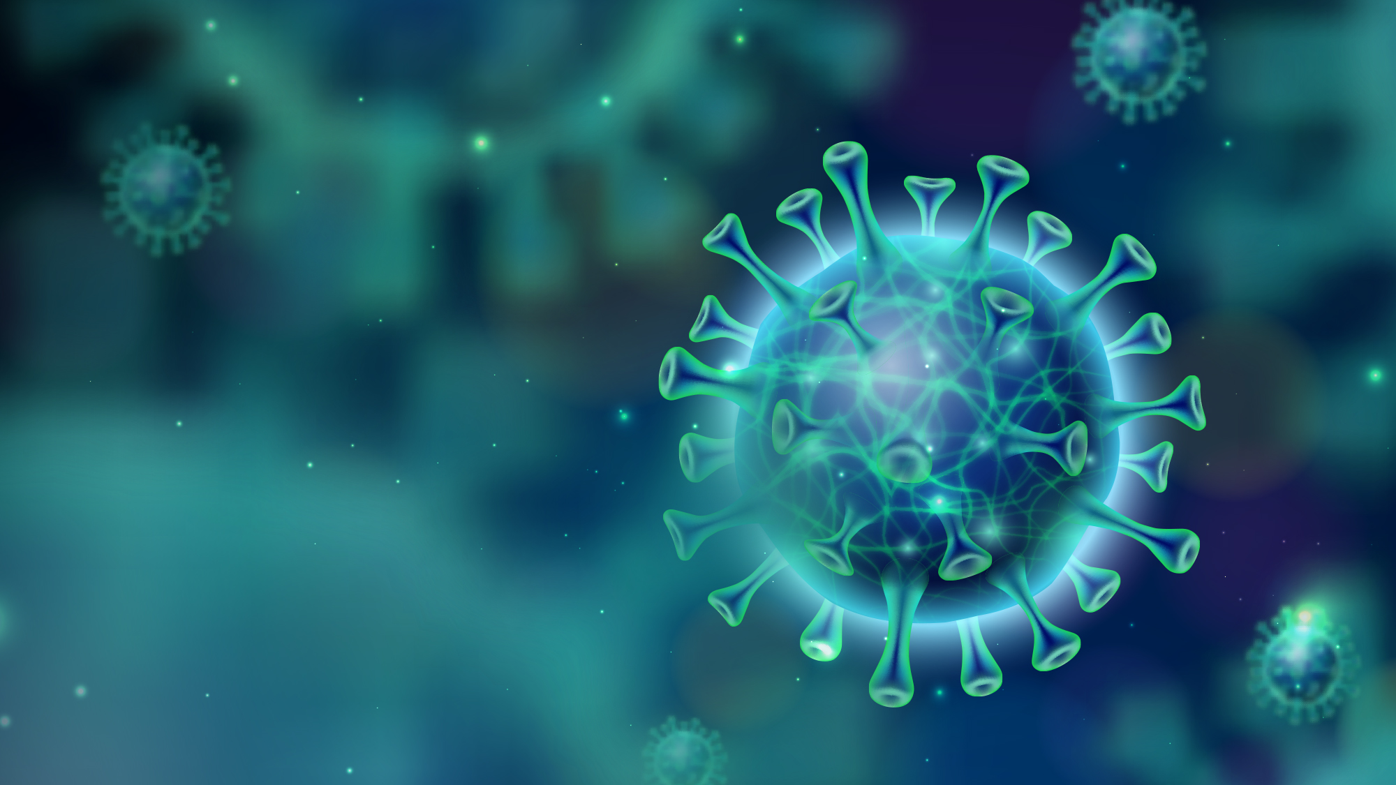 artistic depiction of a virus