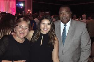 Becky, G. Barry Huff '73, and daughter, Halle